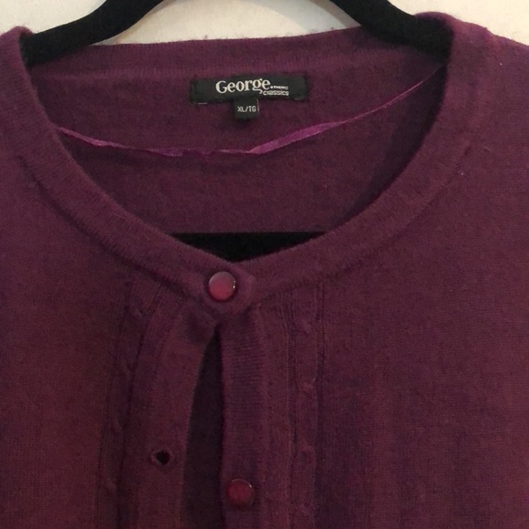 Simple Purple Cardigan - Picture 2 of 3